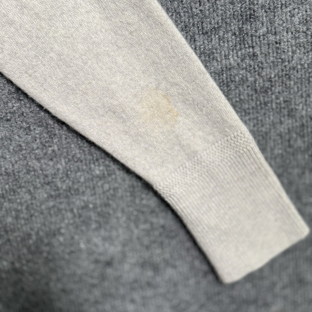 Banana Republic Todd & Duncan 100% Cashmere Hoodie M Gray Scottish Quiet Luxury - Picture 8 of 15